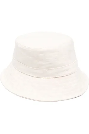 GCDS Monogram-jacquard drawcord bucket hat