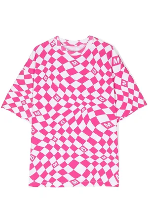 Maison Margiela Warp check pattern cotton T-shirt
