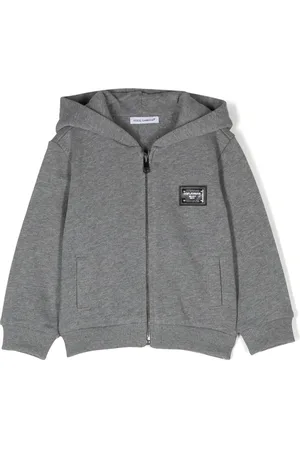 Dolce & Gabbana Logo-patch zipped hoodie