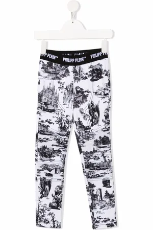 Philipp Plein En PLEIN air-print stretch-cotton leggings