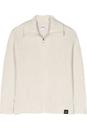 Aspesi Ribbed-knit zip-up jumper