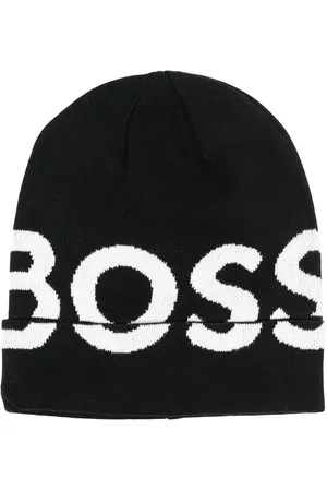 HUGO BOSS Logo-print cotton beanie