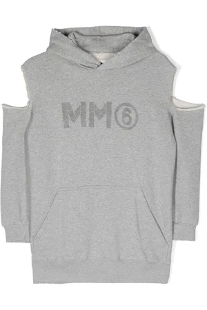 Maison Margiela Logo-print cut-out dress