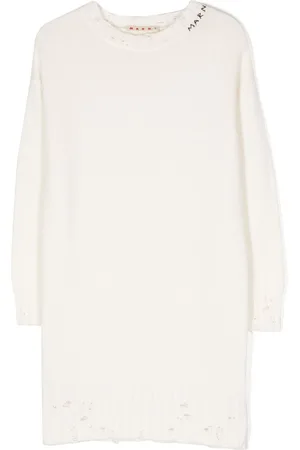 Marni Intarsia-logo knitted dress