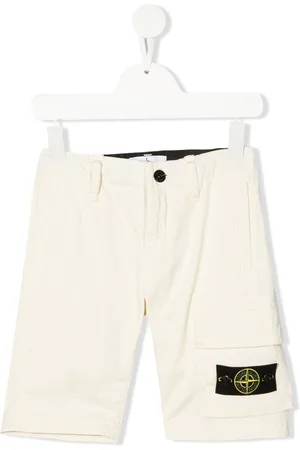 Stone Island Side logo-patch detail shorts