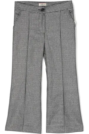 Pinko Houndstooth-pattern flared trousers