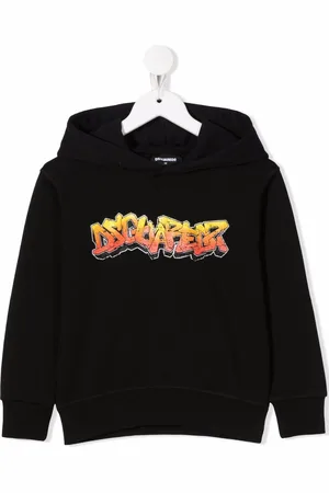 Dsquared2 Graffiti-print cotton hoodie