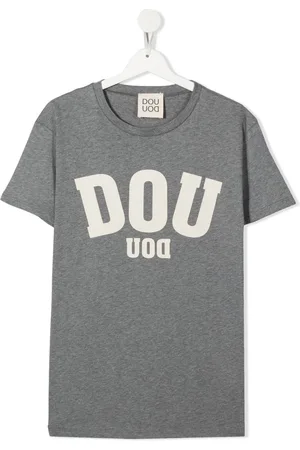 DOUUOD KIDS Logo-print T-shirt