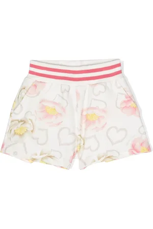 MONNALISA Floral-print elasticated-waistband shorts
