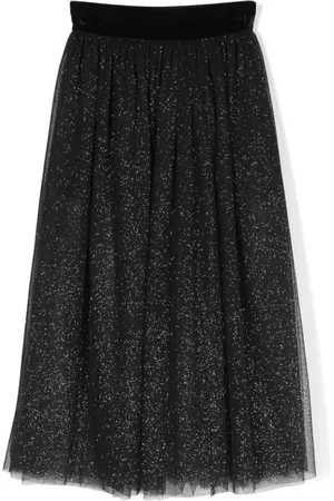 MONNALISA Pleated tulle skirt