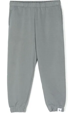 Calvin Klein Logo-patch cotton trousers
