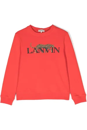 Lanvin Leopard-print logo sweatshirt