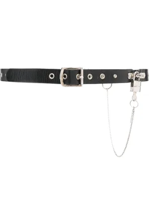 Dolce & Gabbana 2000s chain-link leather belt