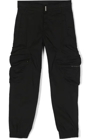 Givenchy Logo-plaque gabardine trousers