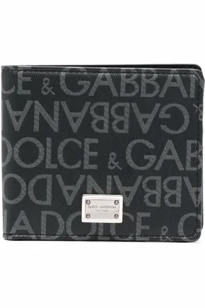 Dolce & Gabbana Logo jacquard bi-fold wallet