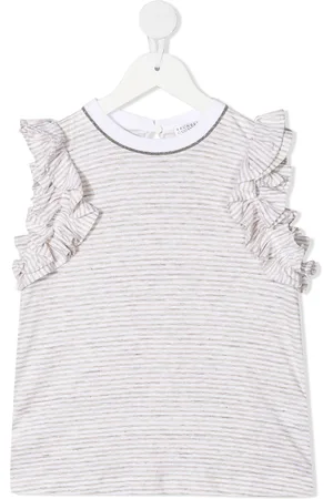 Brunello Cucinelli Ruffled-trim cotton vest