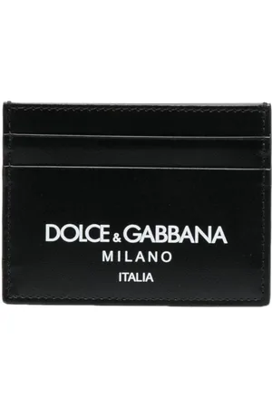 Dolce & Gabbana Logo-print leather card holder