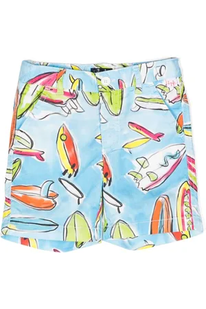 Il gufo Graphic-print stretch-cotton shorts