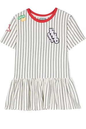 Kenzo Appliqué-detail striped dress