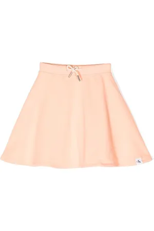 Calvin Klein Logo-patch flared mini skirt