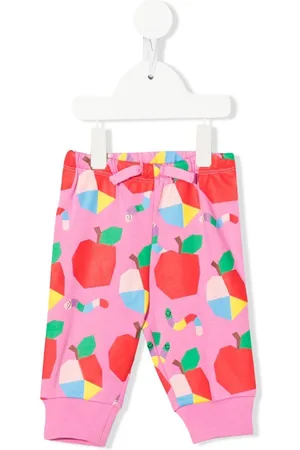 Stella McCartney Apple & Worms print fleece joggers