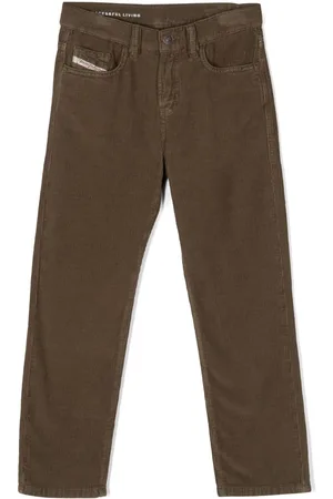 Diesel Logo-patch corduroy trousers