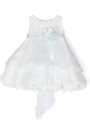 Mimilù Appliqué-detail sleeveless party dress