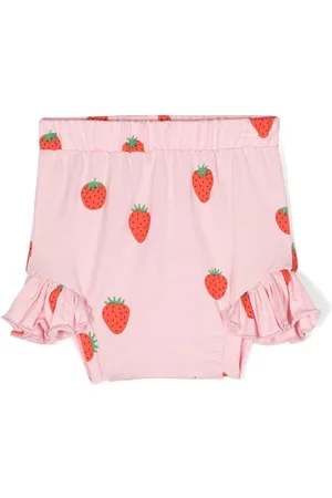 Wauw Capow by Bangbang Strawberry-print ruffled bloomers