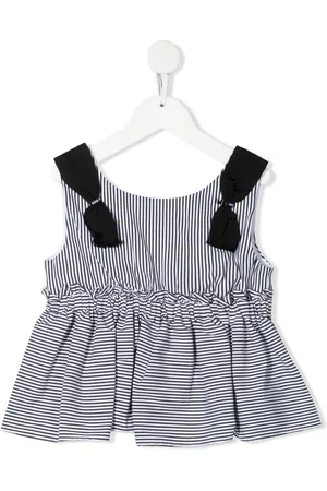 MONNALISA Striped pleated vest