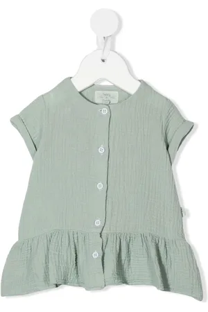TEDDY & MINOU Frilled-hem cheesecloth dress