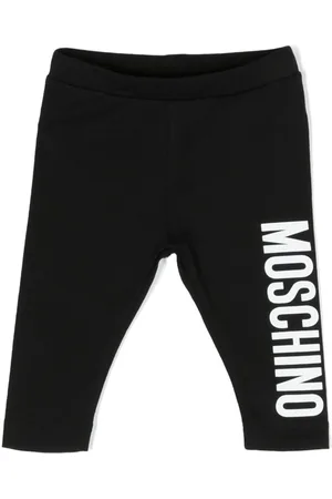 Moschino Logo-print stretch-cotton leggings