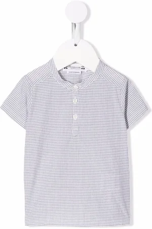 BONPOINT Checked short-sleeve shirt
