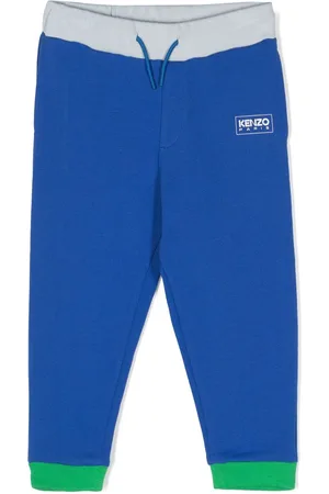 Kenzo Colour-block cotton track pants