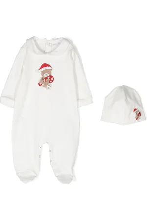 Story Loris Teddy-print baby grow