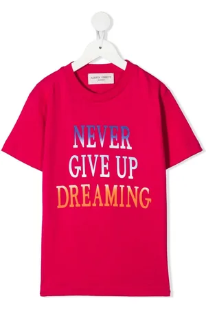 Alberta Ferretti Slogan-print cotton T-shirt