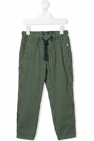 Il gufo Stripe-print trousers