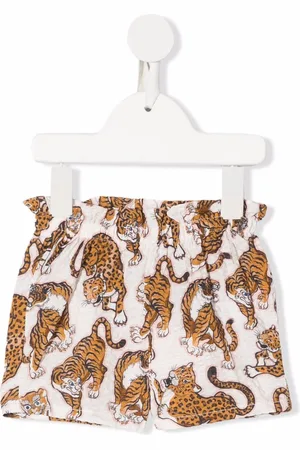 Kenzo Graphic-print elasticated-waistband shorts