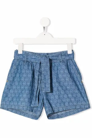 Michael Kors Monogram-print denim shorts