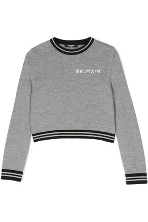 Balmain Logo-print wool sweatshirt
