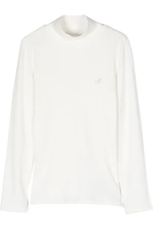 MONNALISA Crystal-embellished knitted top