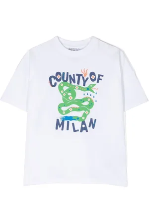 MARCELO BURLON Snake print short-sleeve T-shirt