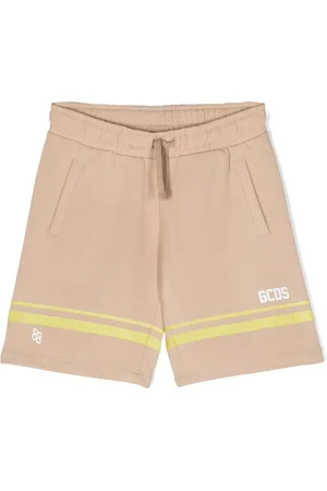 GCDS Logo-print cotton casual shorts