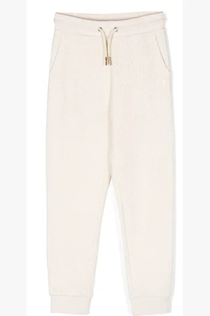 Michael Kors Monogram-pattern terry-cloth jogging bottoms