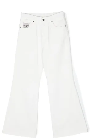 Nº21 Logo-patch denim pants