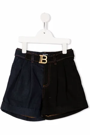 Balmain Logo-buckle shorts
