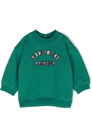 BONPOINT Logo-embroidered knitted sweatshirt