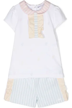 PATACHOU Stripe-print cotton short set