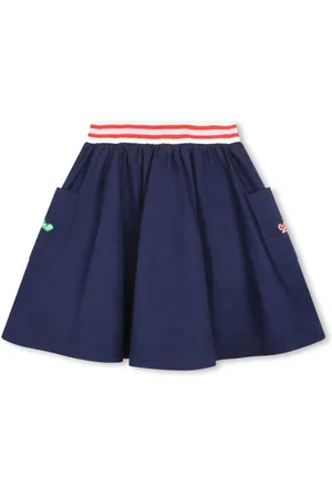 Kenzo Logo-patches cotton skirt