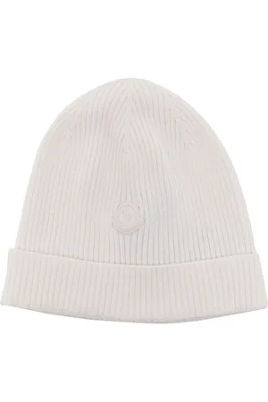 Moncler Logo-patch ribbed-knit beanie