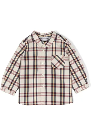 BONPOINT Check-pattern long-sleeve shirt